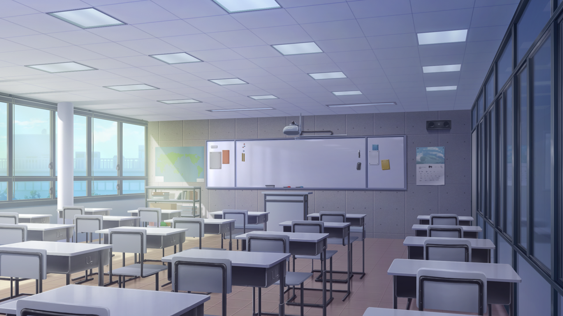 Kamiyama High School 2-B Classroom (Day)